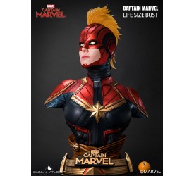 Captain Marvel 1:1 Scale Lifesize Bust 90 CM